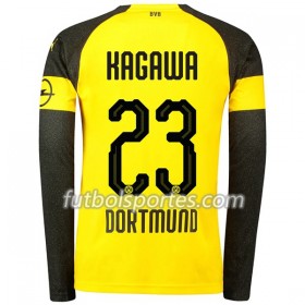 Camisetas Borussia Dortmund Kagawa 23 Primera Equipacion 2018/2019 Manga Larga